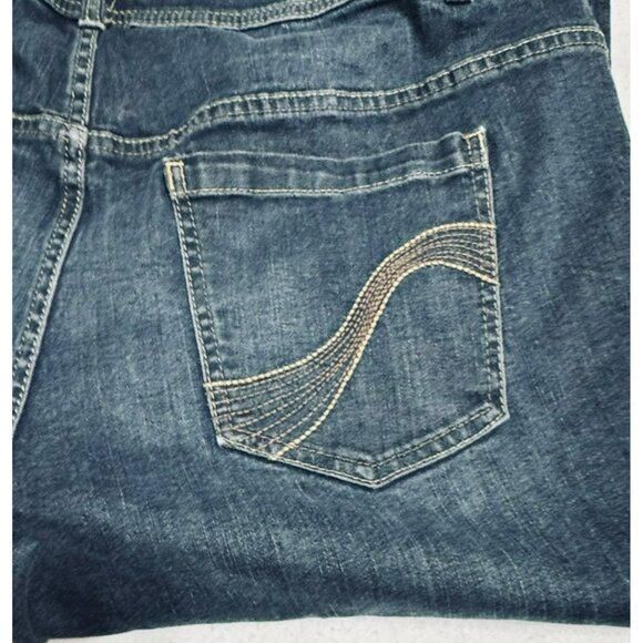 Lane Bryant Genius Fit Capri Jeans Size 22 Dark Wash Stretch Denim - Picture 8 of 10